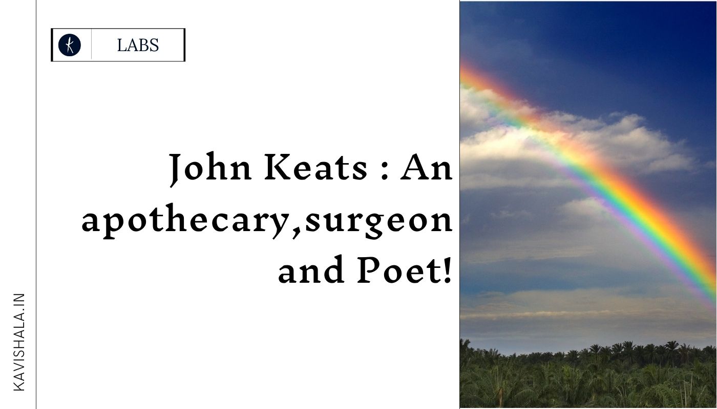 John Keats : An apothecary , surgeon and Poet !'s image