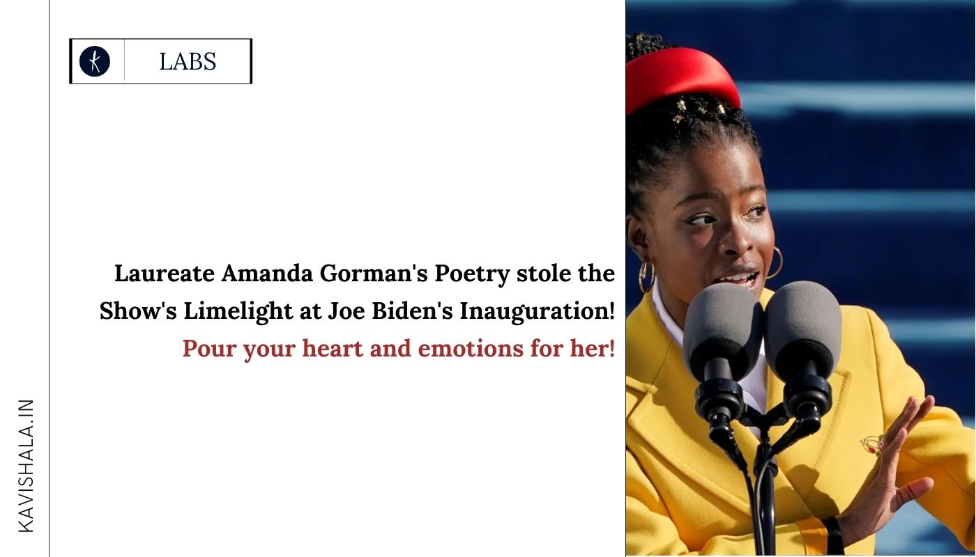 Laureate Amanda Gorman's Poetry Stole the Show's Limelight at Joe Biden's Inauguration.'s image