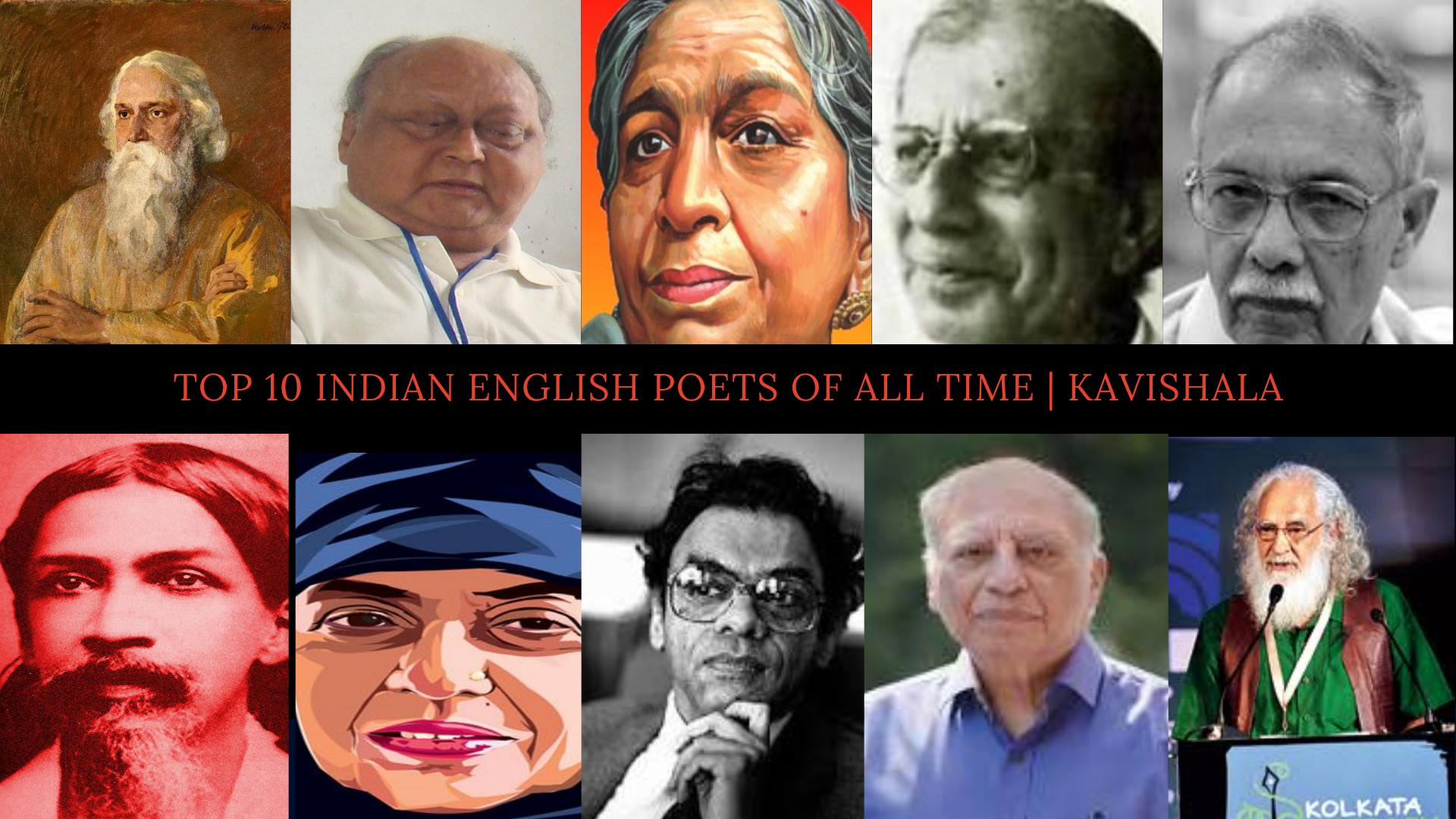 Top10 Indian English Poets of All Time | Kavishala's image