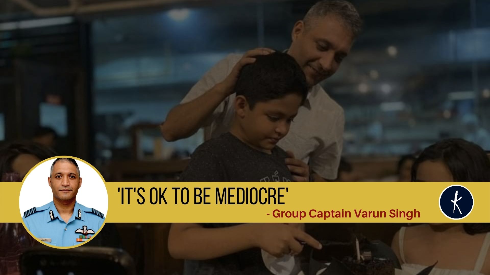 It's ok to be mediocre': Group Captain Varun Singh's image