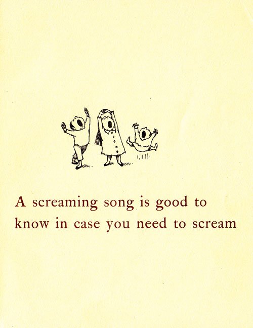 A screaming song is good's image